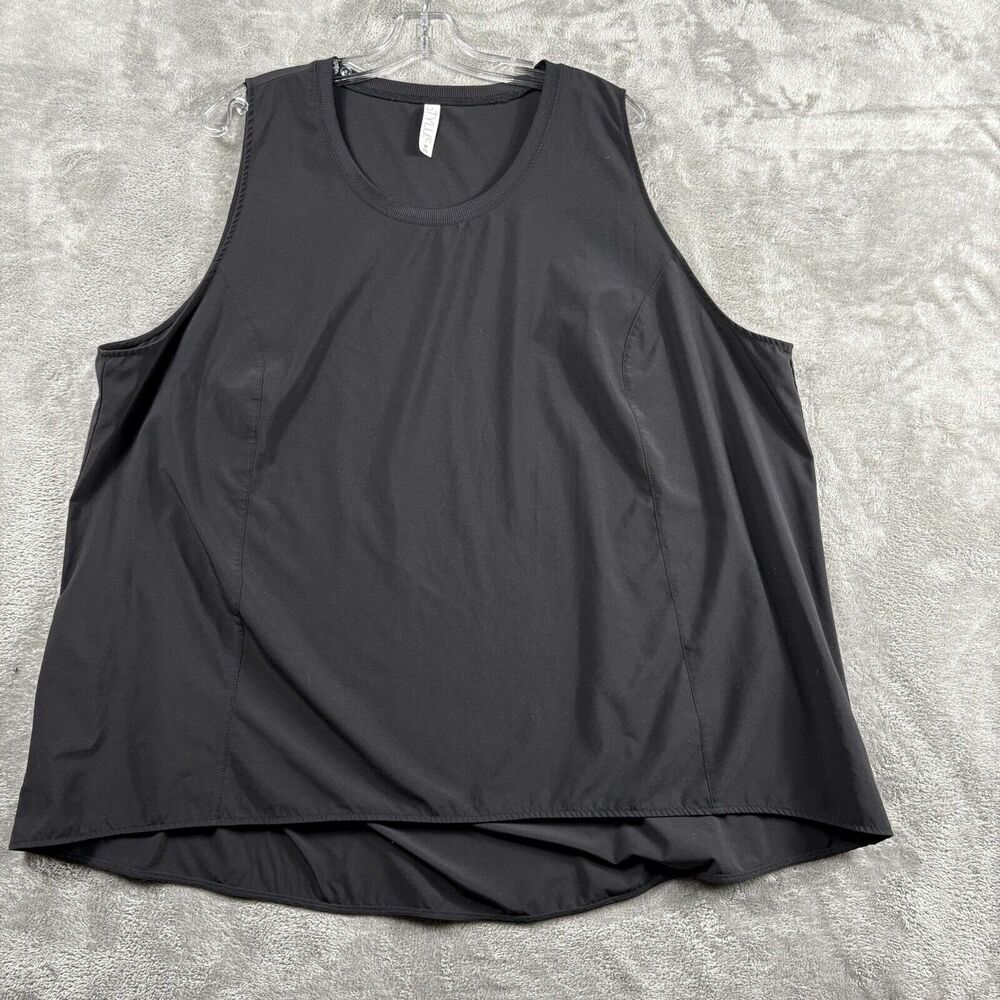 Women's Round Neck Black Sleeveless Swing Top Size 3X Stylus